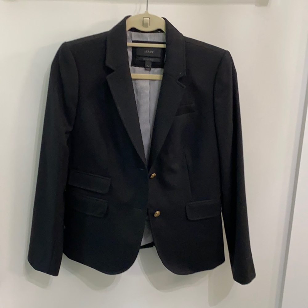 J. Crew Black schoolboy blazer Sz 4
